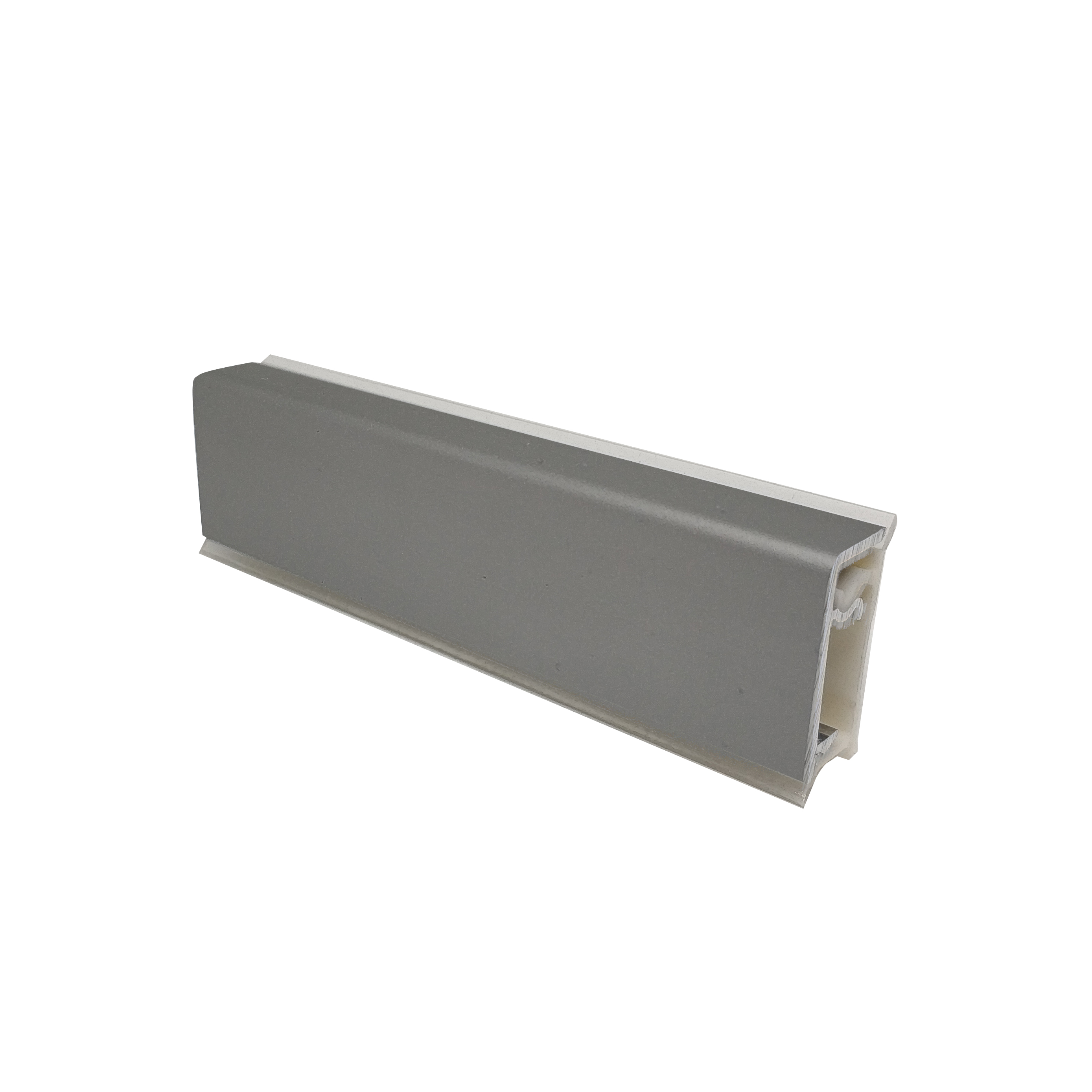 Профиль пристен. пласт.12х25мм с алюм.накладкой L=3 м, под алюминий Профиль пристен. пласт.12х25мм с алюм.накладкой L=3 м, под алюминий